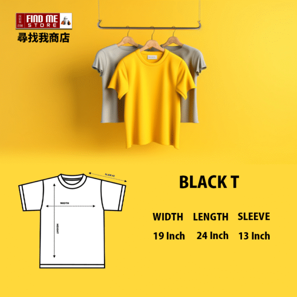 Smart Classic Black T - Free size, Elevate your style with this versatile black T - Image 2