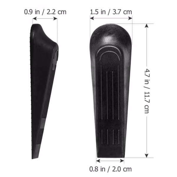 4Pcs Heavy Duty Door Stopper Block Wedge Keeps Doors Open Sliding Blocker - Image 3