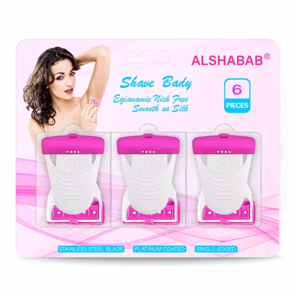 ALSHABAB 6PCS Set Disposable Razor for Women Shaving 1 blade Razor Set - Image 2