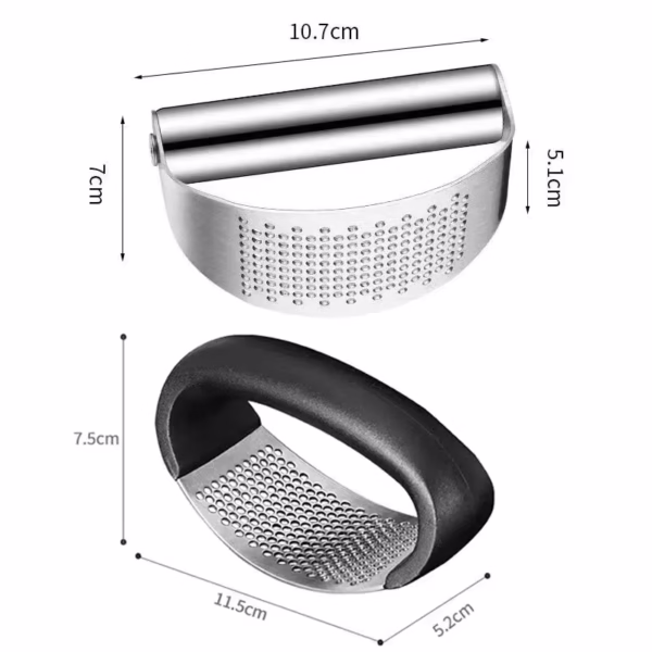 Stainless Steel Garlic Press Crusher Manual Garlic Mincer Chopping Tool - Image 6