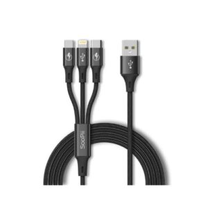 3 In 1 USB Charger Fast Charging Cable Type C Strong Micro Iphone Cable