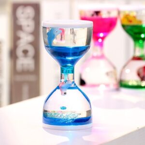 Dolphin Liquid Motion Bubbler Timers, Pressure Reducing Hourglass Relaxation