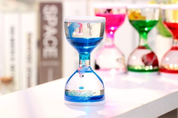 Dolphin Liquid Motion Bubbler Timers, Pressure Reducing Hourglass Relaxation