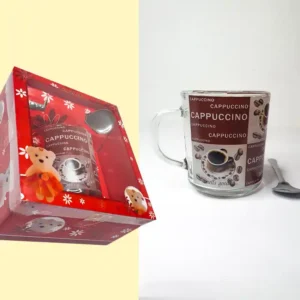 Cappuccino Mug Coffee Cup Gift Box Ceramic Creative Gift with Spoon