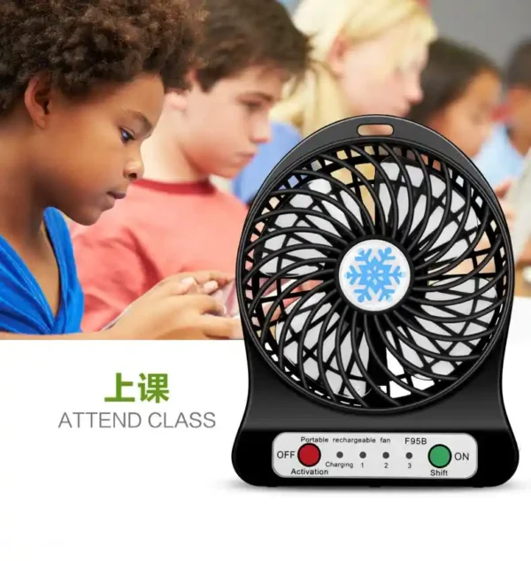 Smart Portable Rechargeable Electronic 3 Speed Smart Fan Air Cooler - Image 3