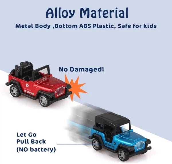 Die Cast Alloy Model Metal Jeep Model Simulation High End Toys Boy Gifts - Image 2