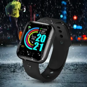 New LED Electronic Watch Rainbow Square Waterproof Digital Watch