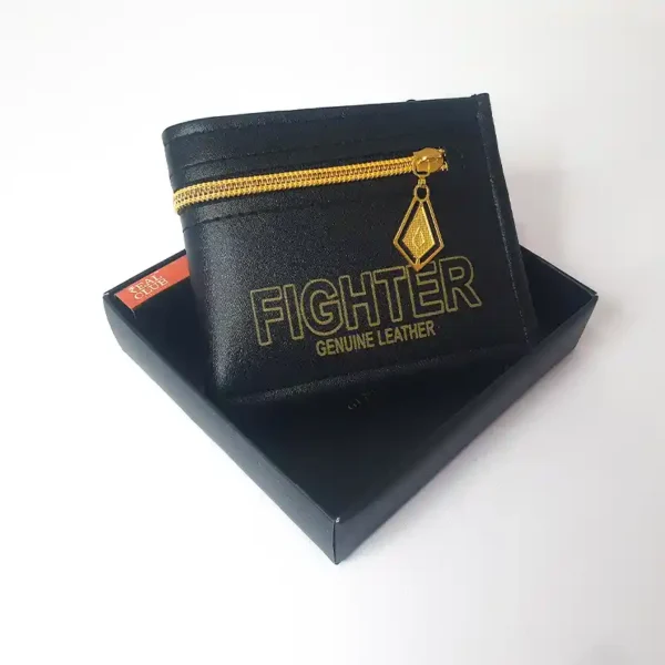New Men Leather Wallets High Quality Zip Purse Men Wallets Purse - Image 3