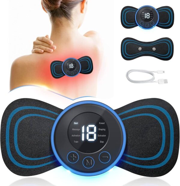Rechargeable Electric Body Neck Massager Mini Cervical Waist Back - Image 2