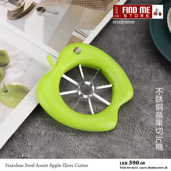 Stainless Steel Apple Slicer Comfort Handle for Kitchen Fruit Peeler - Image 2