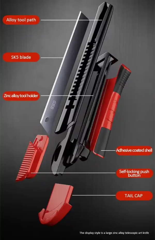 18mm Alloy Utility Knife High Quality Sharp Artist With Multifunctional Tool - Image 3