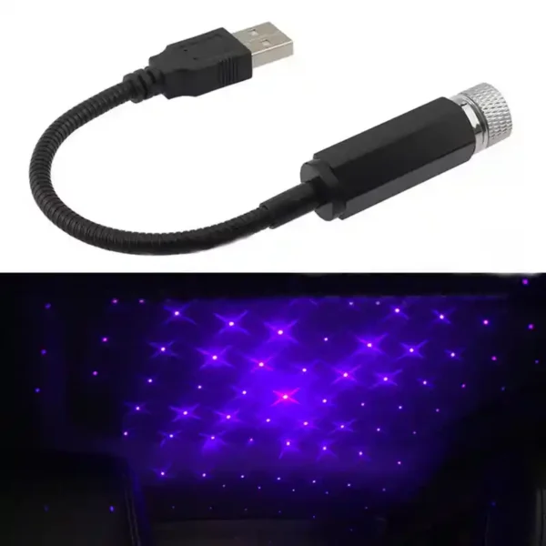 Romantic LED Car, Room Roof Star Night Atmosphere Galaxy Lamp - Image 6