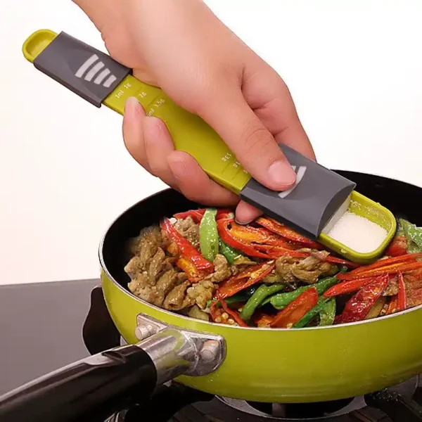 Adjustable Kitchen Scales Measuring Spoon Double End Eight Stalls Coffee Tea - Image 5
