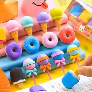 Imported 4PCS High Quality Branded Children Erasers For Kids Pencil Eraser