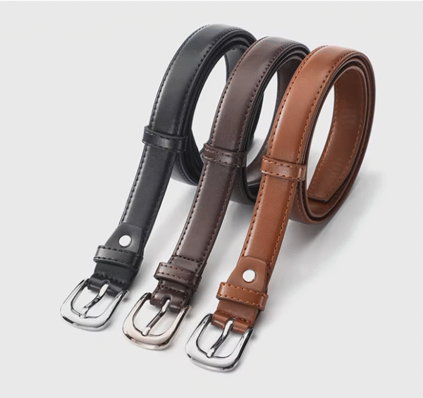 Luxury Leather Belt for Women Casual Dress Metal Buckle Ladies Fashion - Image 2