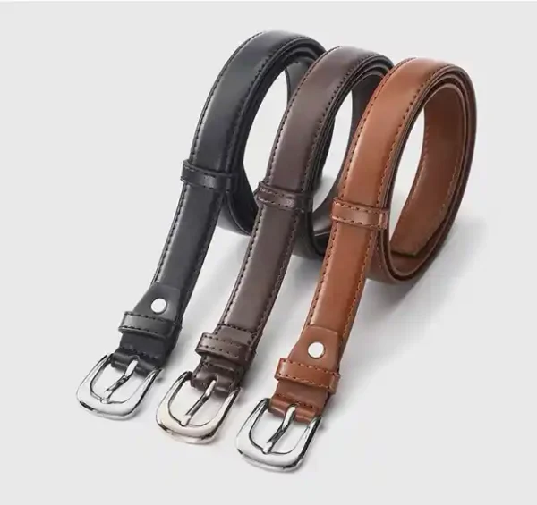 Luxury Leather Belt for Women Casual Dress Metal Buckle Ladies Fashion - Image 5