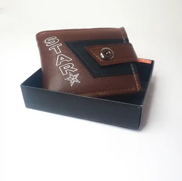 Vintage Foldable Leather Men's Wallet Business Money Credit ID Cards - Image 4