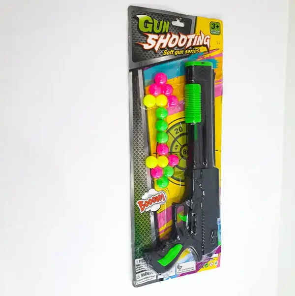Stress Relief Big Toy Gun Playful Ball Shutter Outdoor Indoor Kids Toy Gun - Image 3