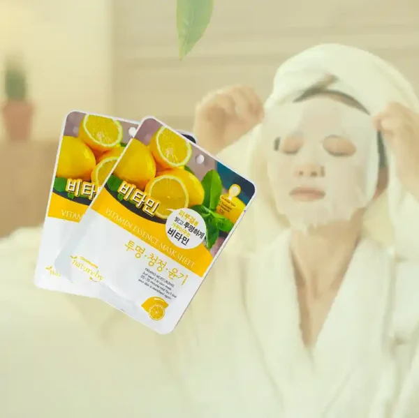 2 PCS 100% Genuine Pack Imported Korea Facial Masks Moisturizing Face Mask - Image 8