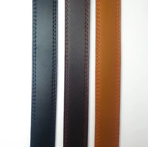 Men's Business Belt Leather Manual Buckle Belt Personalized High end Belt - Image 3