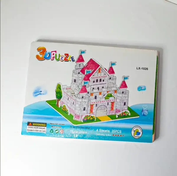 Kids 3D Puzzle Cartoon House Castle Vehicle Model DIY Educational Toys - Image 13