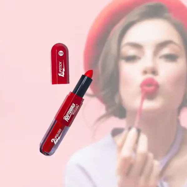 2 in 1 Double Head Lipstick & Lip Gloss Matte High End Makeup For Girls - Image 10