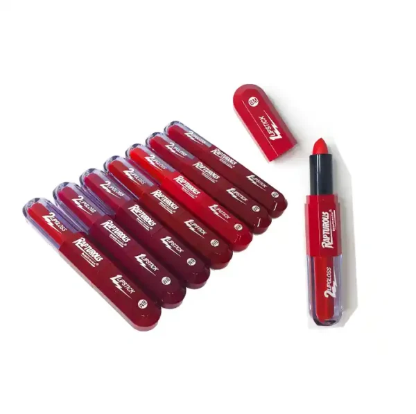 2 in 1 Double Head Lipstick & Lip Gloss Matte High End Makeup For Girls - Image 9