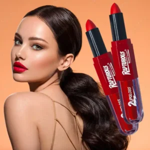 2 in 1 Double Head Lipstick & Lip Gloss Matte High End Makeup For Girls