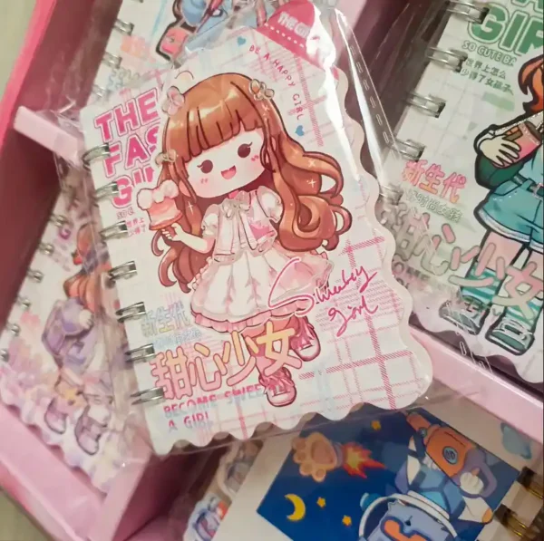 2PCS Japanese Style Mini Smart Note Book Become Japan Sweet Girl - Image 4