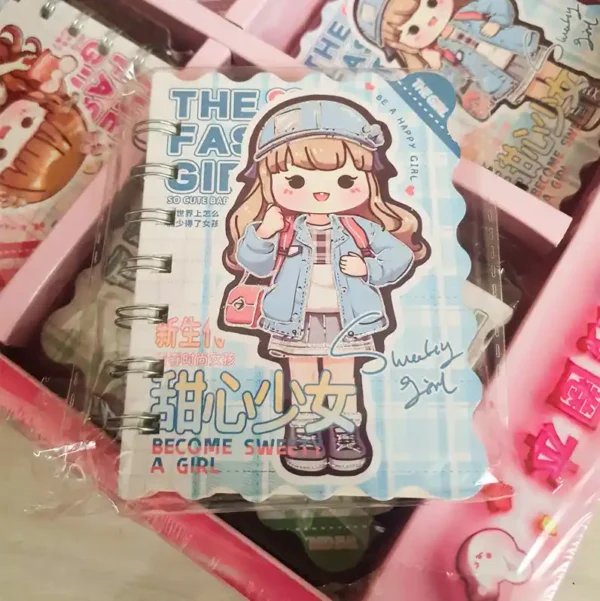 2PCS Japanese Style Mini Smart Note Book Become Japan Sweet Girl - Image 2