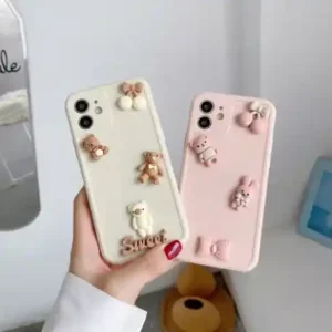 iPhone Cute Cartoon Silicone Premium Case For 7, 7Plus, 8, 8Plus, X, XS
