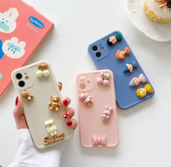 Fashionable Cute Cartoon Silicone Anti-fall For Iphone 7, 7Plus, 8, 8Plus, X, XS
