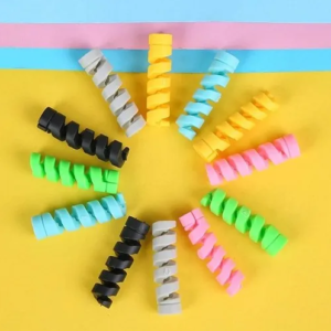 16PCS Cables Protector Silicone Spiral Winder Wire Cable Protectors