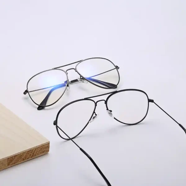 Glasses Double Beam Eyewear Metal Frame HD Glasses Women Men - Image 9