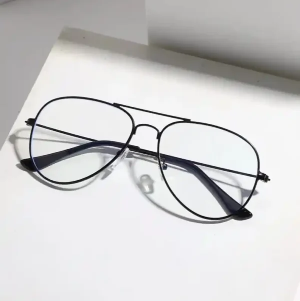 Glasses Double Beam Eyewear Metal Frame HD Glasses Women Men - Image 8