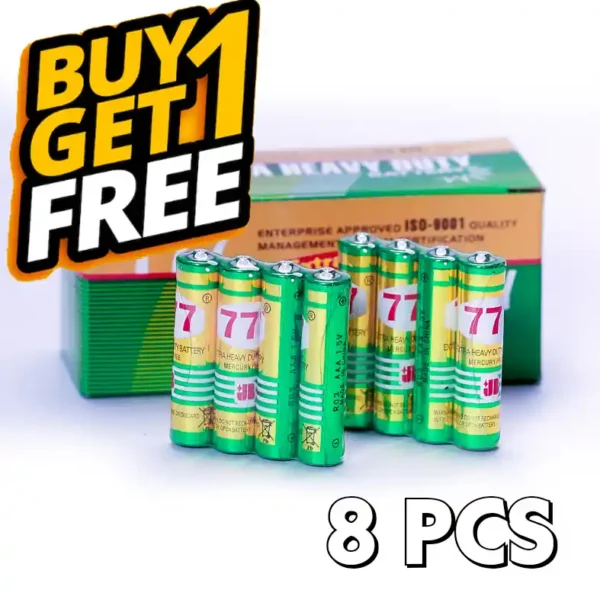 8PCS Heavy Duty Battery AAA Size 1.5V for Electronics Remote Control