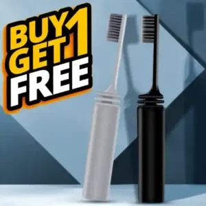 2PICS Travel Toothbrush Foldable Portable Dental Brush Adult Toothbrush