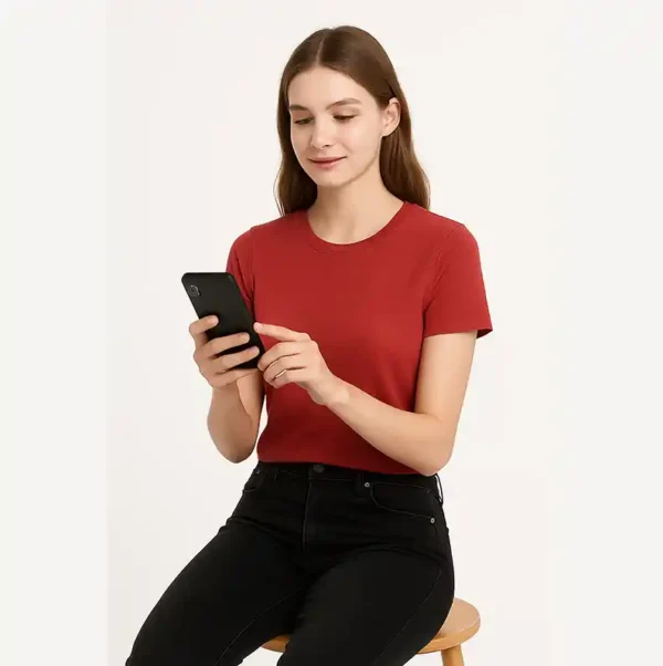 Smart Women's Crop Tops Stylish & Comfortable Plain Color Casual Tops Wear - Image 10