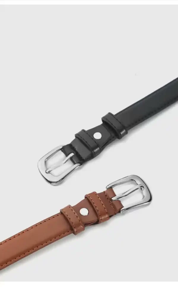 Luxury Leather Belt for Women Casual Dress Metal Buckle Ladies Fashion - Image 4
