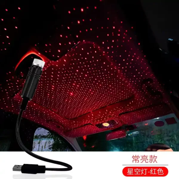 Romantic LED Car, Room Roof Star Night Atmosphere Galaxy Lamp - Image 2