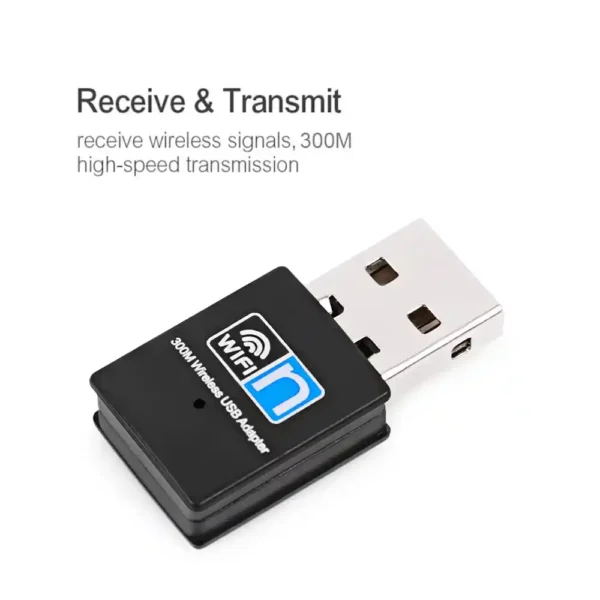 300Mbps WIFI Adapter Wireless USB 2.4GHz Dongle PC Network Card - Image 9