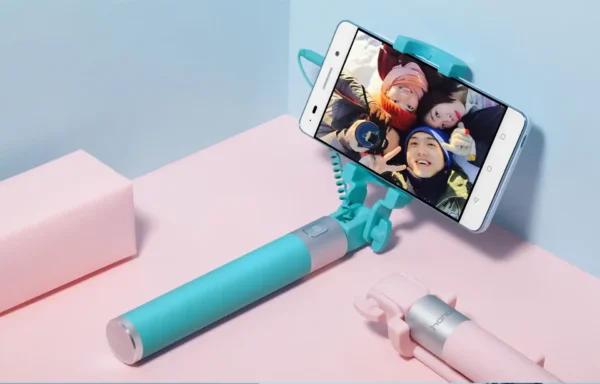 New 2025 Wire Controlled Selfie Stick Mini Portable Mirror Selfie Stick - Image 2