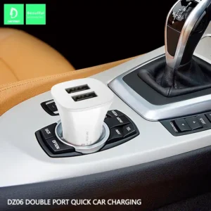 Denmen DZ06 Quick Car Charge Mobile Phone 2 Port USB Fast Charger