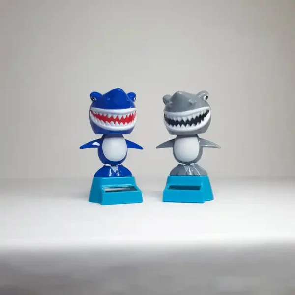 🦈 Groovy Shark Solar Bobbleheads Shaking Cartoon Shark Decoration - Image 6