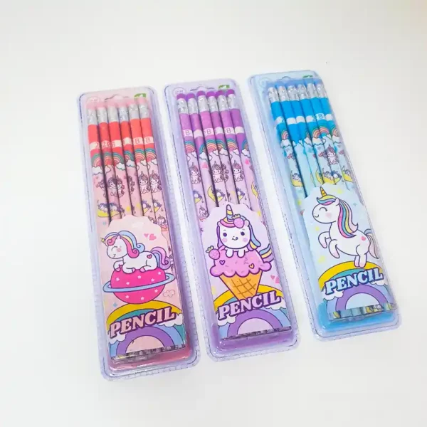 12PCS Graphite Pencil Set Korean Stationery Pencils for Children School - Image 8
