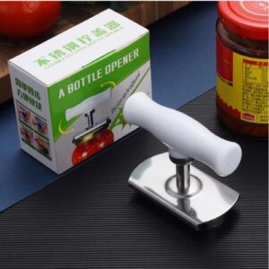 Stainless Steel Rotary Lids Off Jar Opener Adjustable Bottle Cap Opener