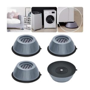 4 Pieces Anti-Vibration Non Slip Pads Life Up Washing Machine Foot Pads Universal