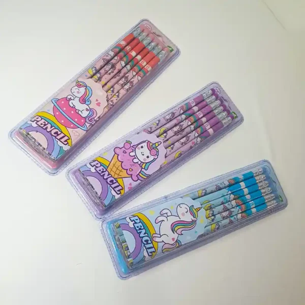 12PCS Graphite Pencil Set Korean Stationery Pencils for Children School - Image 2