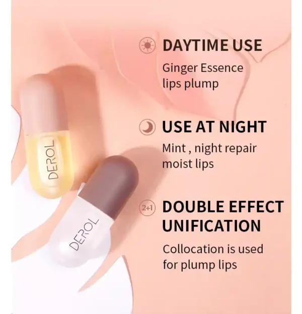 Sexy Lip Day Night Instant Volume Lips Plumper Oil Moisturizing Cos. - Image 5
