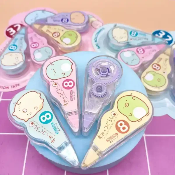 4PCS Pack Cartoon Correction Tape Cute White Out Correction Band Korean - Image 4